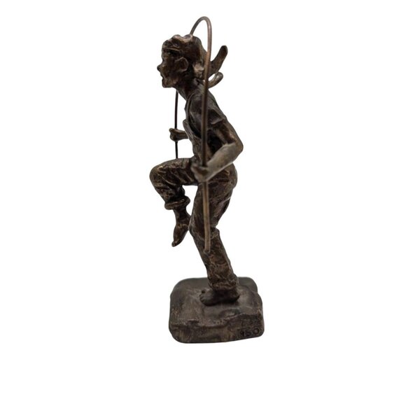 Mark Hopkins Skippin' Rope Bronze Sculpture Signed Limited Editioon '98 - Picture 3 of 10